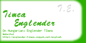 timea englender business card